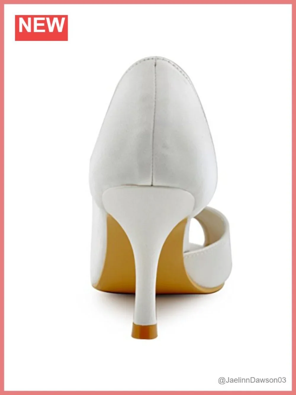 Satin Rhinestone Peep Toe Heels Women's High Heel Wedding Bridal Pumps
